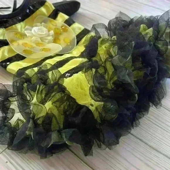 Halloween bumble bee small dog pet costume - Picture 2 of 3